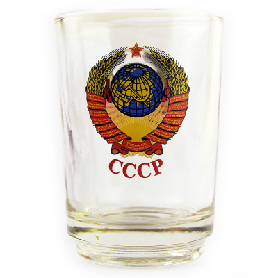Стакан чайный с гербами СССР 
