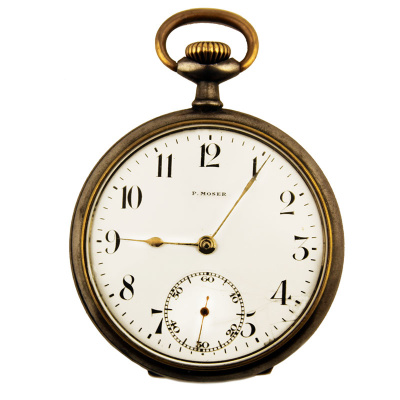 Pocket watch " P. Moser " blued Pocket watch " P. Moser " blued