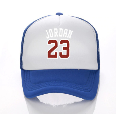Бейсболка с круглым козырьком JORDAN 23 синяя 