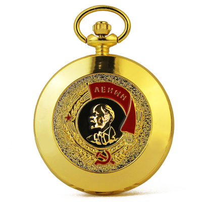 Часы кварцевые "Орден Ленина" золотистые 