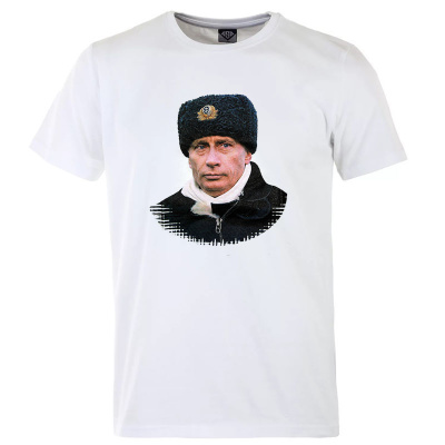 Футболка "Главком Путин" белая Футболка "Главком Путин" белая